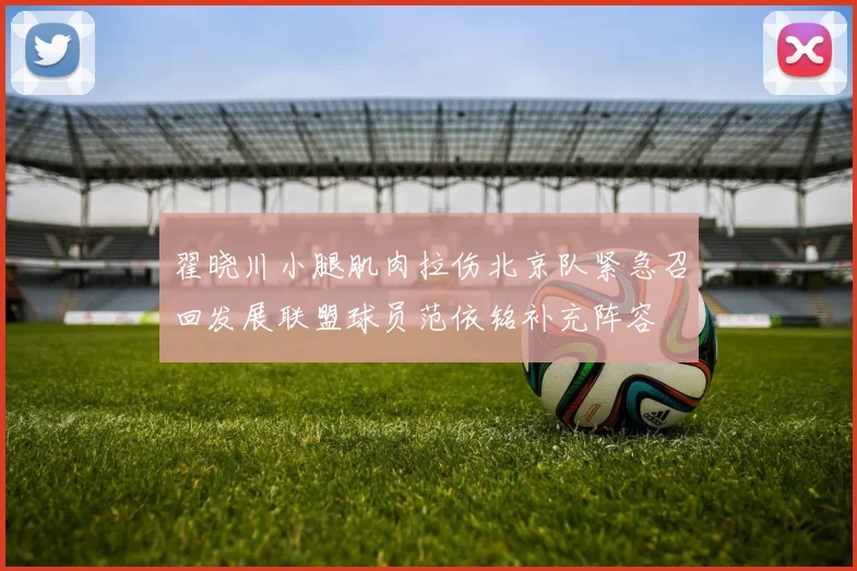 翟晓川小腿肌肉拉伤北京队紧急召回发展联盟球员范依铭补充阵容